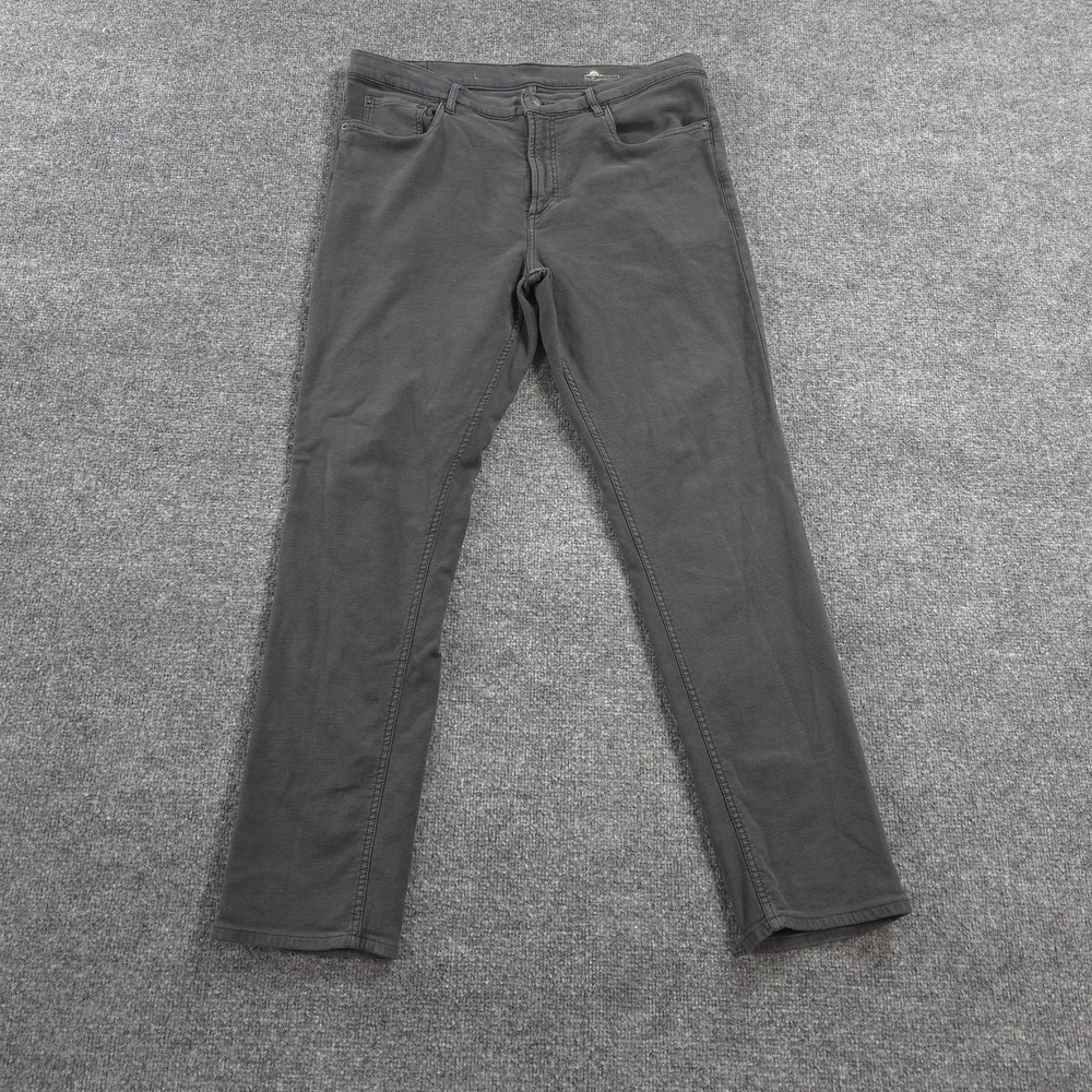 Faherty Pants Mens 36x32 Gray Stretch Terry 5 Pocket Casual Preppy Huckberry